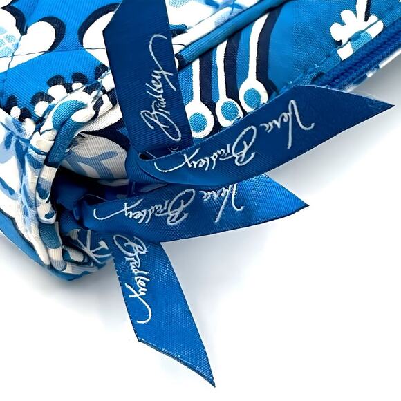 Vera Bradley Hanging Travel Tech Organizer Case Toiletry Makeup Bag Blue Lagoon - Picture 4 of 8